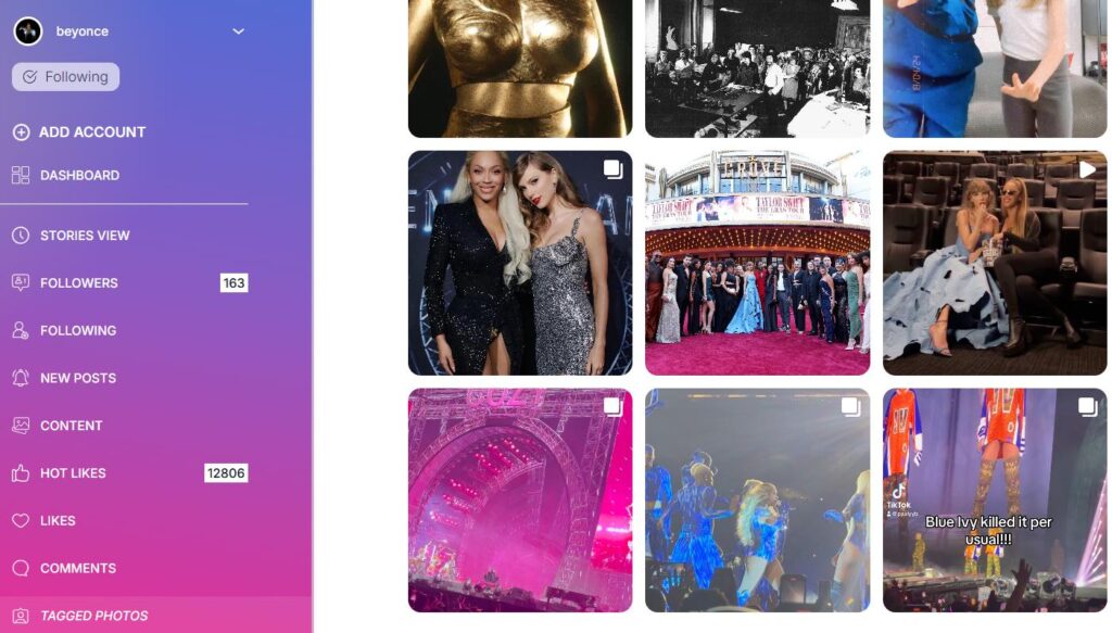 Peekviewer userspace - view tagged photos
